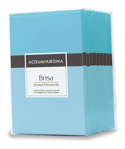 Display Sachês Envelopes Perfumados - Brisa 36g Acqua Aroma