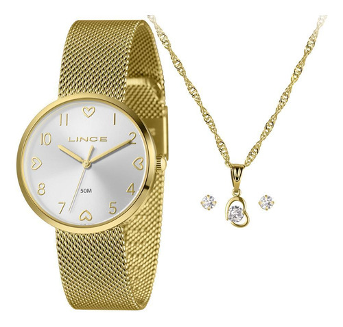 Relógio Lince Feminino Ref: Lrgh209l36 K09ss2kx Dourado