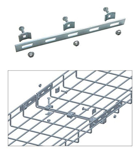 Kit De Barra De Refuerzo Para Bandeja De Cables, Zinc (...