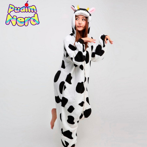 Vaca Vaquinha Pijama Macacão Kigurumi - Pronta Entrega
