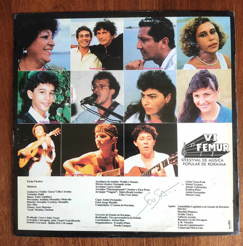 Lp - Vi Femur - Festival De Música Popular De Roraima - Raro