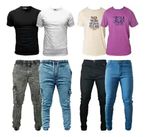 Comprar Combo Ropa Remeras Lisas + Jogger Cargo + Jeans + Remerones 