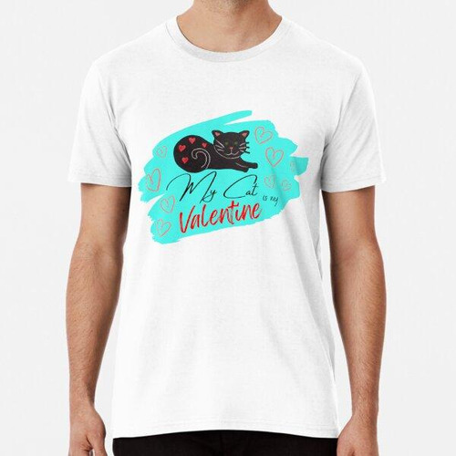 Remera Gato Negro San Valentin Algodon Premium