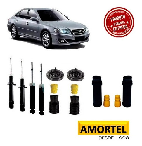 Imagem 1 de 6 de 4 Amortecedores + Kit´s Batentes Do Hyundai Azera Ano 07/11