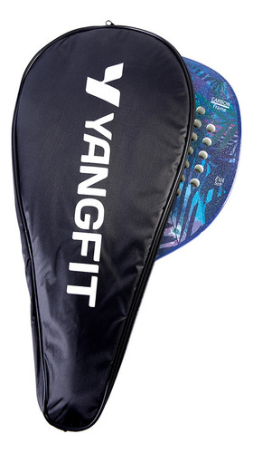 Raquete Beach Tennis Carbono E Fibra De Vidro Com Capa Yangfit