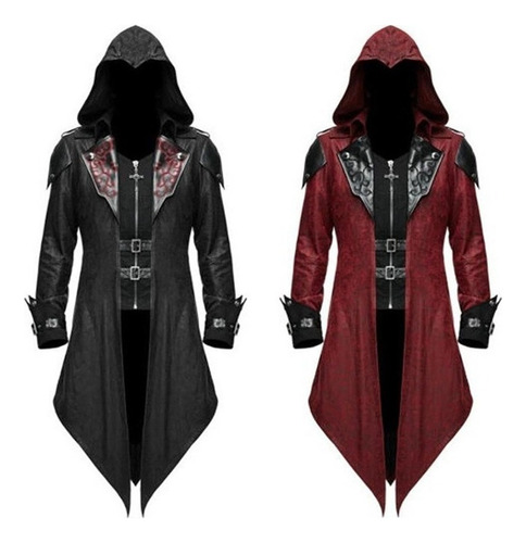 Assassin Creed Cosplay Gothic Style Hooded Jacket