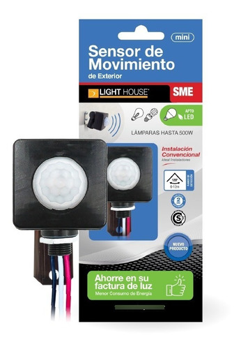 Sensor De Movimiento Mini Exterior Light House 