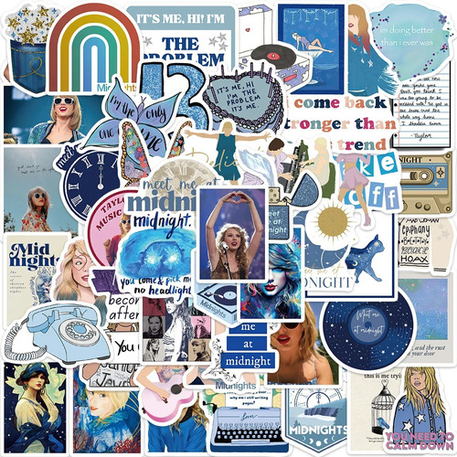 Set 50 Stickers Taylor Swift The Eras Tour Swiftie Collages