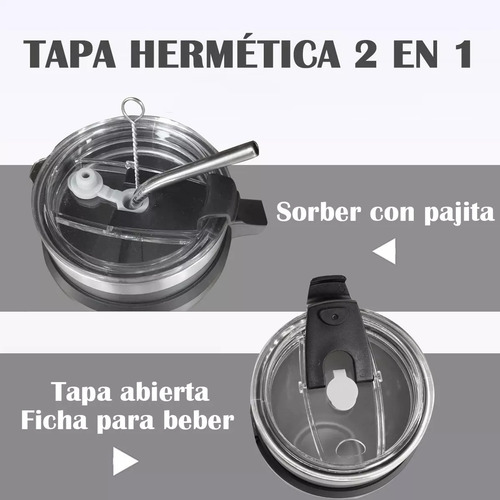 Termo Botella Agua Taza Cafe Térmica Acero Inoxidable Hoso