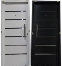 Comprar Puerta Nexo 7 Tableros Laminas Acero Galva Inyectada 80x200