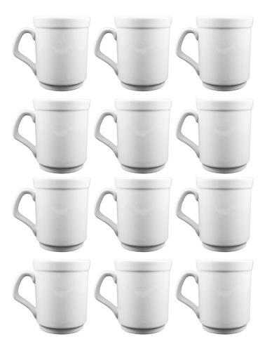 Imagen 1 de 9 de Jarrito Café Doble 200ml Tsuji Linea Recta 450 Porcelana X12
