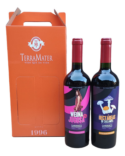 Pack Vino Atrevido Weona Jugosa + Hectárea De Callampas