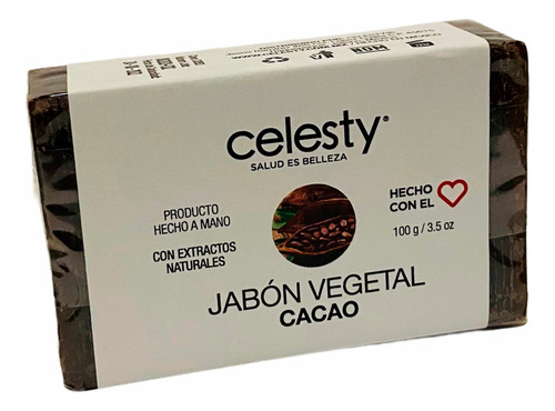 Kit 10 Pzs Jabón Vegetal Chocolate 100g