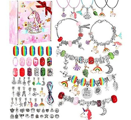 Charm Bracelet Making Kit, Emooqi Jewelry Making Supplies W