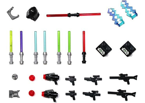 Lego Star Wars - Juego De Accesorios Y Armas (8 Sables De Lu