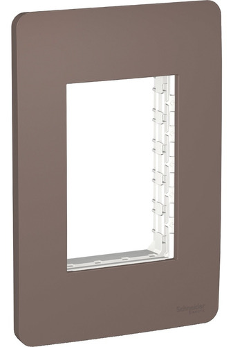 Imagen 1 de 2 de Placa C/chasis De 3 Módulos Cafe Schneider S735103264