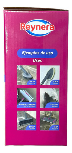 Set De Limpieza Reynera Con Cabezales Intercambiables 6 En 1
