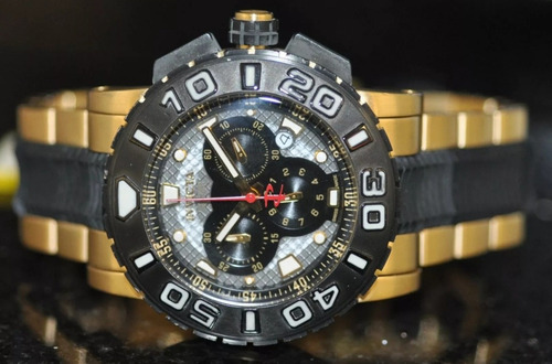 Invicta Reserve Ocean Hawk Swiss Chronograth Gold Black