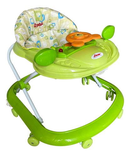 Andadera D Bebe Piccola Musical 8 Llantas Color Verde Verde