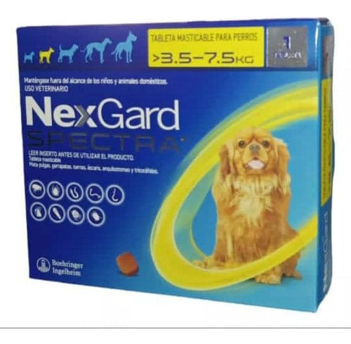 Nexgard Spectra® Antipulgas Para Perros De 3.6 A 7.5 Kg