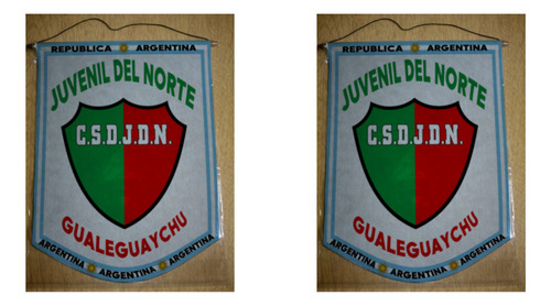 Banderin Mediano 27cm Club Juvenil Norte Gualeguaychu