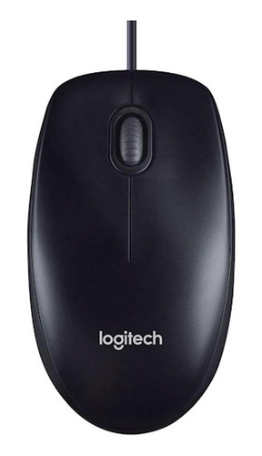 Mouse Wired Usb Ambidiestro Logitech M100