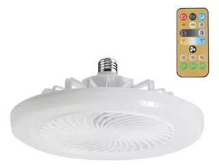 Foco Led Ventilador Luminoso 30w Hogar U Oficina Remoto