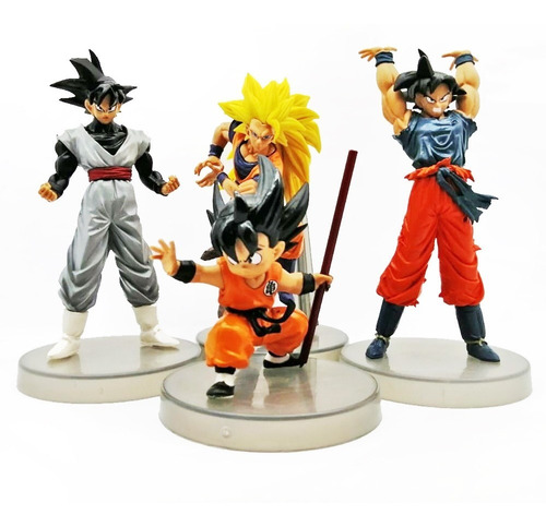Figuras De Coleccion Dragon Ball Z X4 Muñecos Goku Vegeta | MercadoLibre