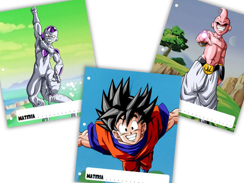 Asignaturas Caratulas Separad Imprimibles Dragon Ball Z 01