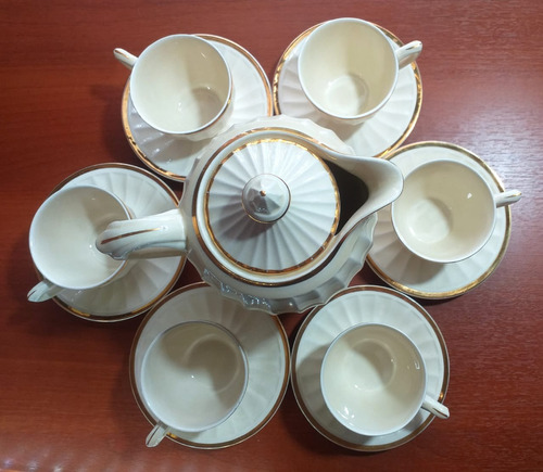 Vajilla De Porcelana Para Café Crown Ducal 7 Piezas England