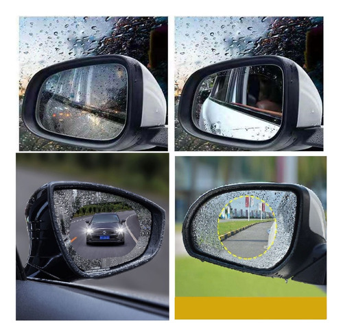 Protector Transparente Anti Lluvia Espejo Retrovisor Vent 2u