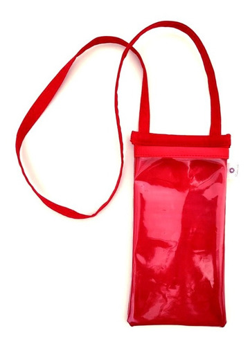 Capinha Porta Celular Com Visor E Alça Para Pendurar Pescoço
