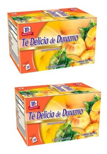 Infusión Té Delicias De Durazno Mc Cormick 20bol Pack 2nd