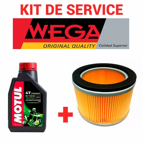 Kit Service Honda Storm 125 Wega Aire Motul 5100 **