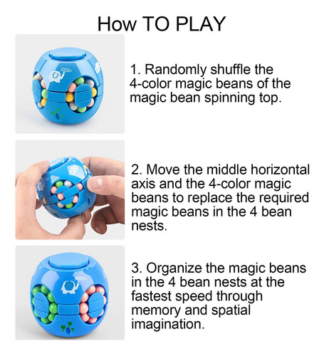 Cubo De Frijol Mágico Giratorio Cubo Giratorio Dedo Mano Jug