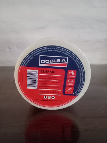 Cinta Tramada Yeso Durlock Doble A 48mm X 45m Placa Envíos