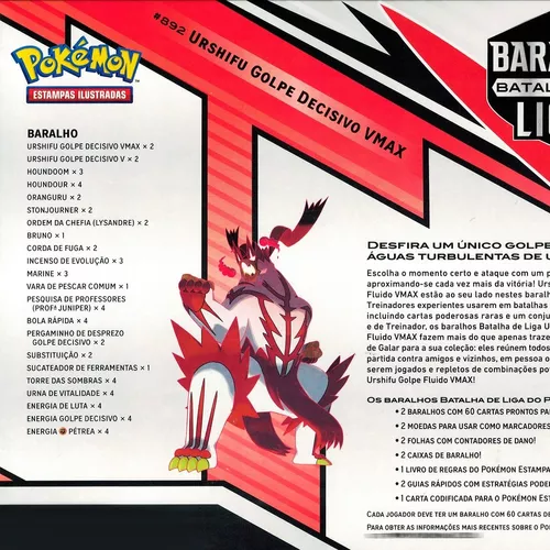 Jogo de Cartas - Baralho Batalha de Liga - Pokémon - Urshifu: 120