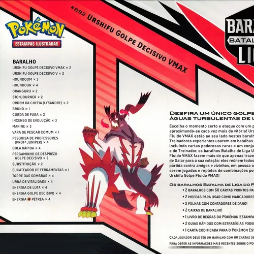 Saiu a Lista de Cartas do Baralho Batalha de Liga Urshifu VMAX – Deck List  – Se Liga Pokémon