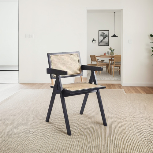 Silla Madera De Alta Calidad Chandigarh Asiento Rattan