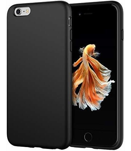 Funda Para iPhone 6s/6 Plus Color Negro Con Textura Suave