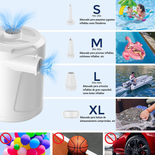 Ruiyue Bomba De Aire Recargable, 5200 Mah Bomba Para Inflar