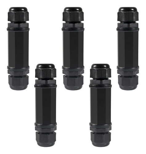 Umlife 5pcs Conector Impermeable Rj45, Hembra A Hembra M22z 