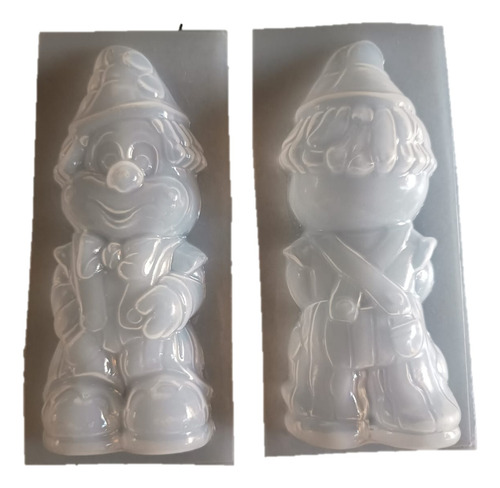 Molde Alcancía Payaso 3d Moshito Kady Para Yeso S/ranura Blanco
