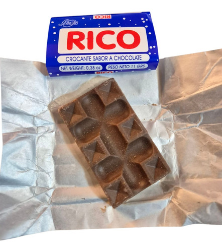 Mini Barra Chocolate Rico Fruna 11g 10 Unidades