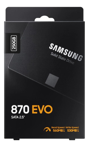 Ssd Samsung 870 Evo 250gb Sata Iii 2,5 Produto Original