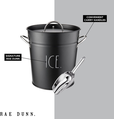 Cubo De Hielo Con Paleta Rae Dunn - Cubo De Acero Inoxidable