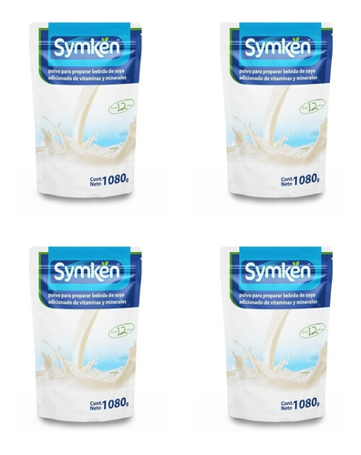 Symkën Soya Natural 1,080g - Caja De 4 Piezas