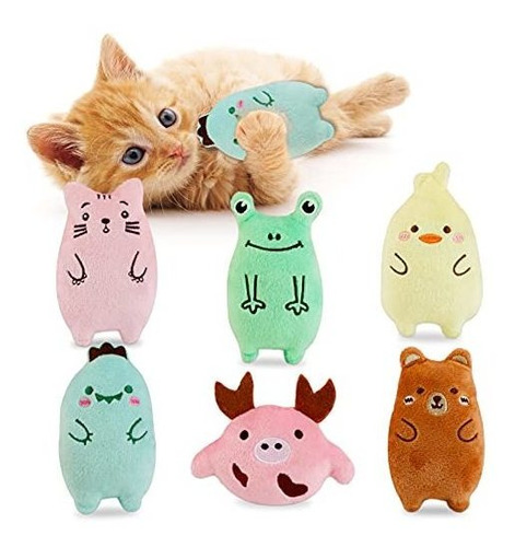 Legendog Catnip Toys For Indoor Cats 6pcs Cute Cat Kicker To