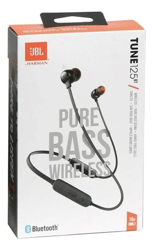 Auriculares Intraurales Jbl Tune110bt Bluetooth, Color Negro