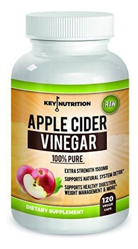 Vinagre De Sidra De Manzana 1500 Mg 100% Orgánico